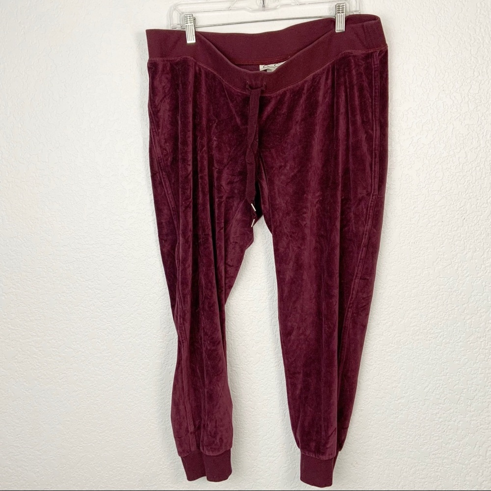 Jessica Simpson Maroon Maternity Joggers XL